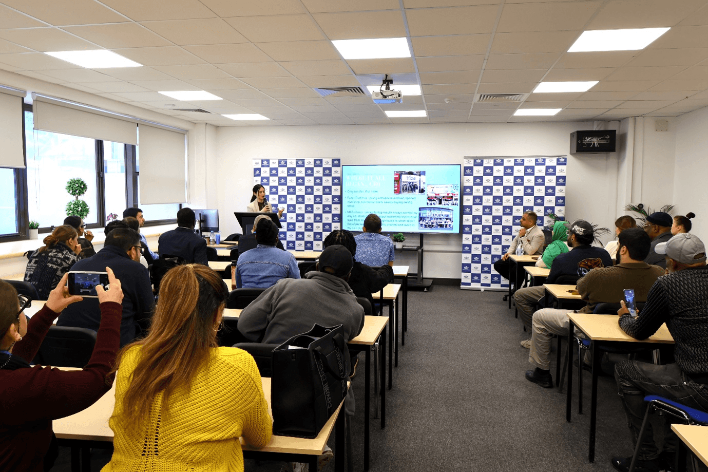 Carina speaking at FSB Croydon